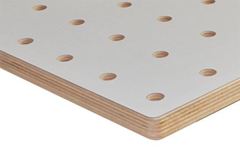 Topplate/hullplate i bjørk kryssfiner med høytrykkslaminat 1500x800x30 mm